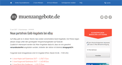 Desktop Screenshot of muenzangebote.de